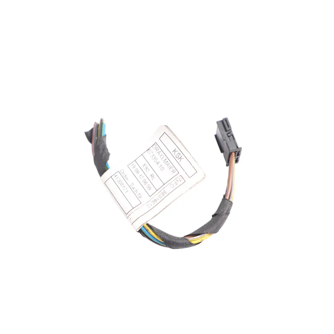 BMW E92 LCI Rear Light In The Side Panel Wire Cable Harness Left N/S - SKU 7251957-2 - Part number 7251957