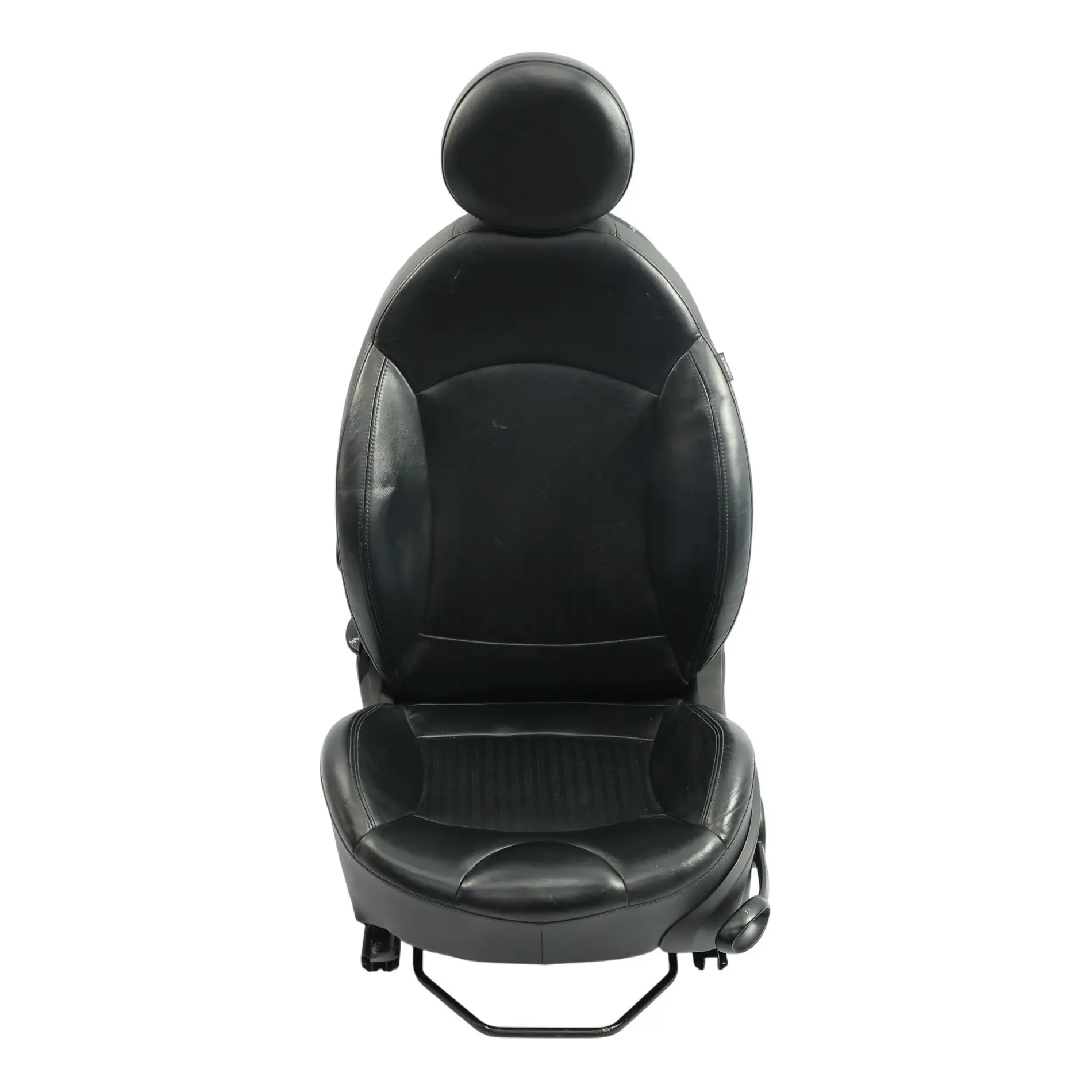 Siège avant Mini Cooper R55 R56 R57 gauche Side Sport Chauffé Carbon Cuir noir