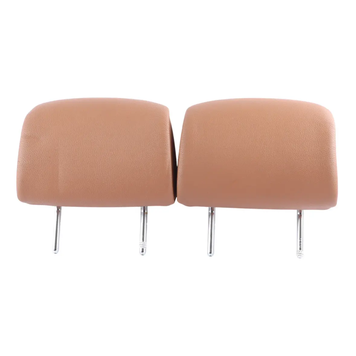BMW E93 Rear Seat Headrest Left Right N/O/S Leather Dakota Saddle Brown Set