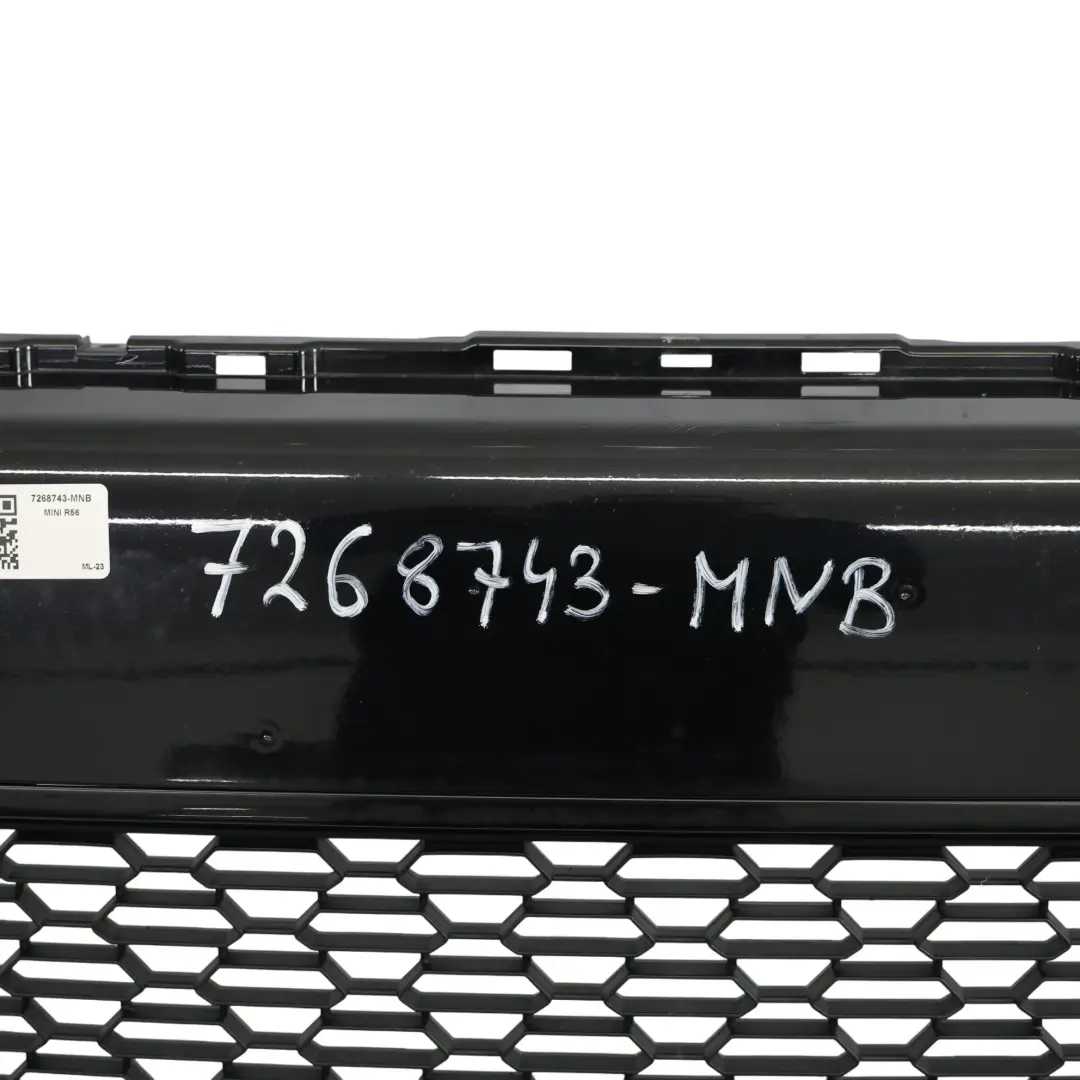 Mini Cooper S R55 R56 R57 LCI R58 Front Bumper Trim Midnight Black - A94 - SKU 7268743-MNB - Part number 7268743
