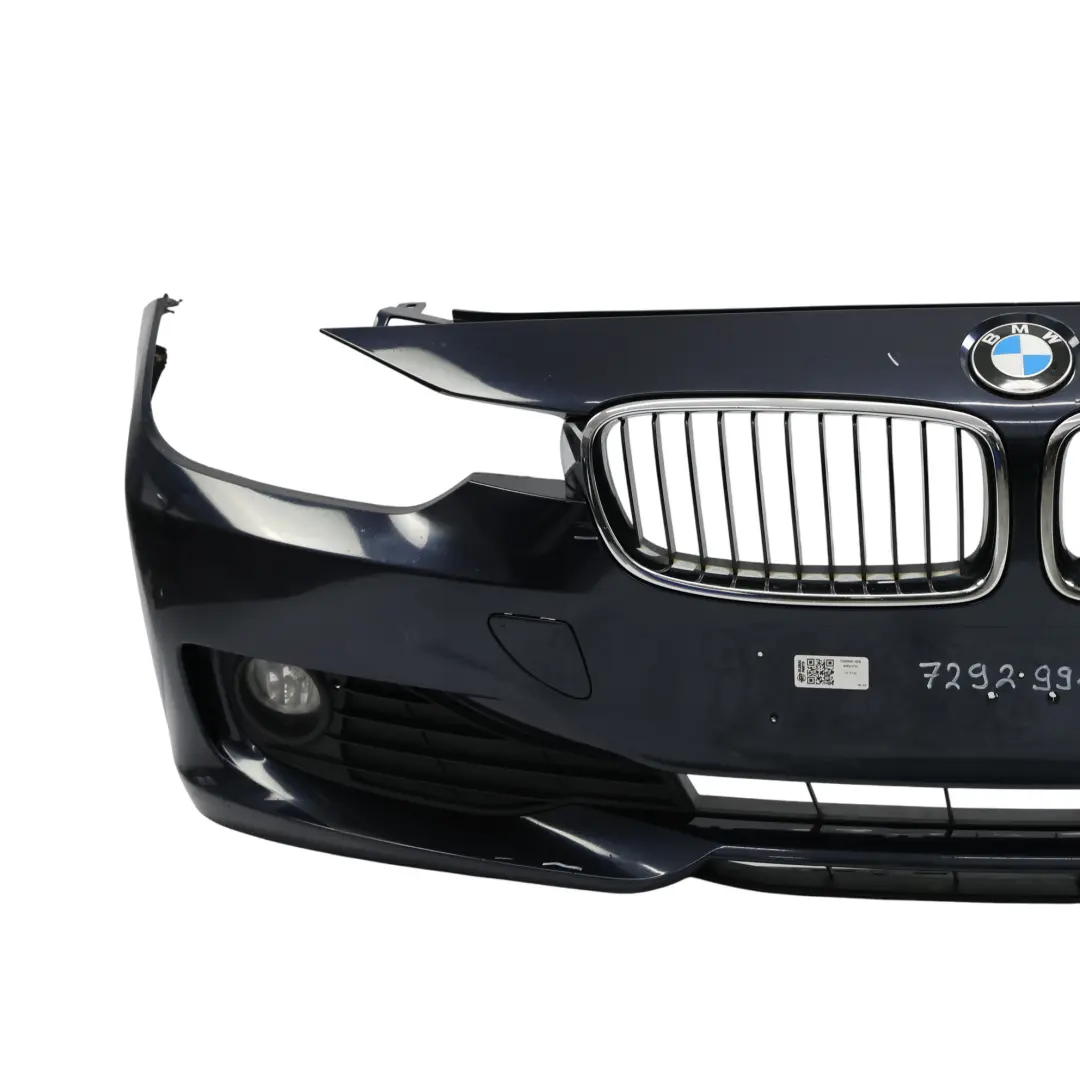 Front Bumper Complete Trim Panel Imperial Blue Metallic - A89 to BMW F30 F31 with Part number 7292991 BMW F30 F31 Front Bumper Complete Trim Panel Imperial Blue Metallic - A89 - SKU 7292991-IBB - Part number 7292991