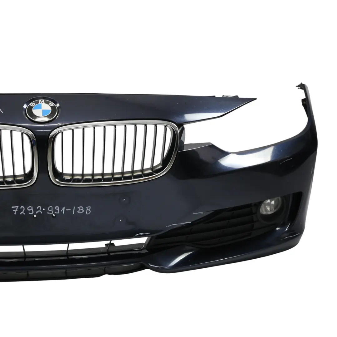 BMW F30 F31 Zderzak Przedni Imperial Blue Niebieski Metallic - A89 - SKU 7292991-IBB - Numer Części 7292991
