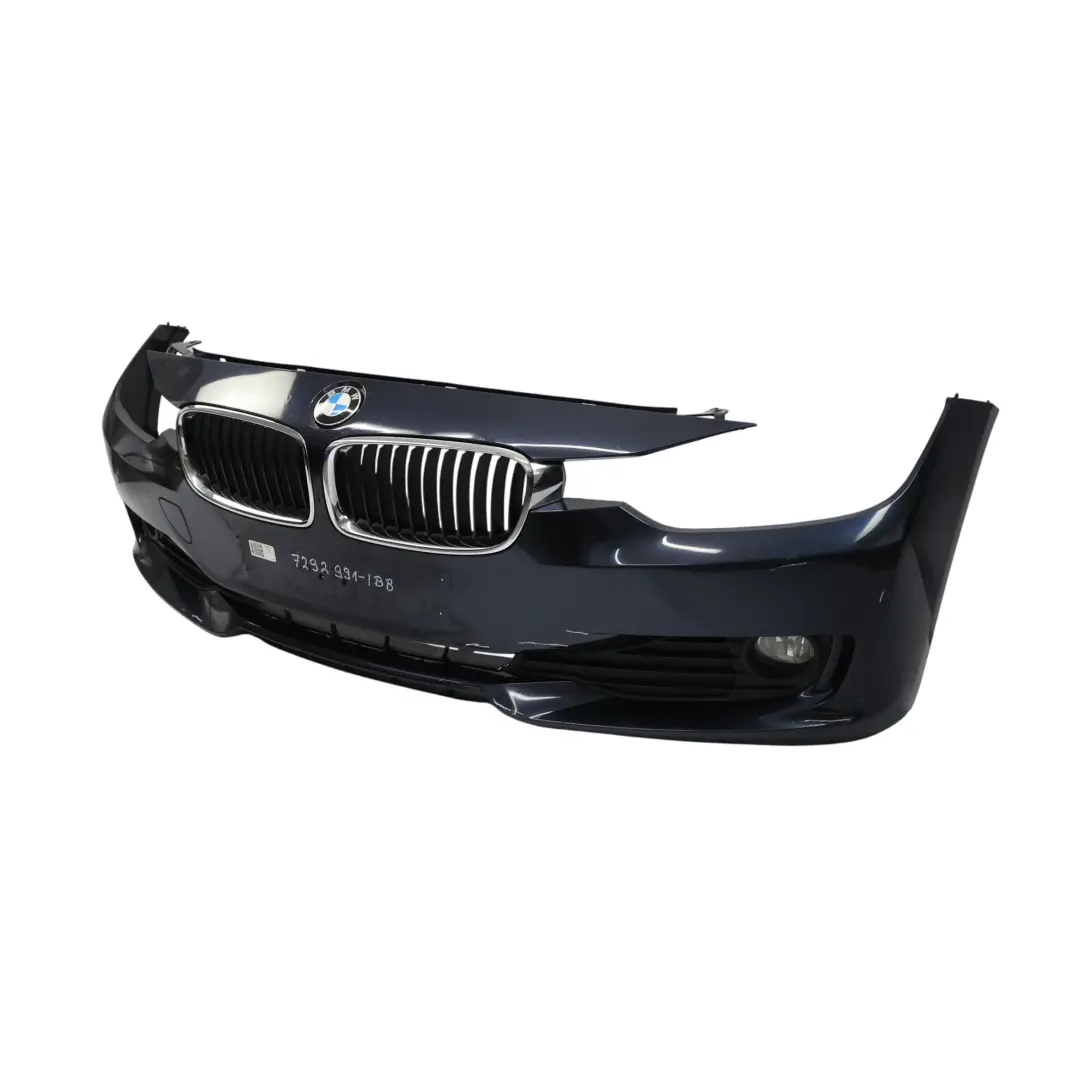 BMW F30 F31 Zderzak Przedni Imperial Blue Niebieski Metallic - A89 - SKU 7292991-IBB - Numer Części 7292991