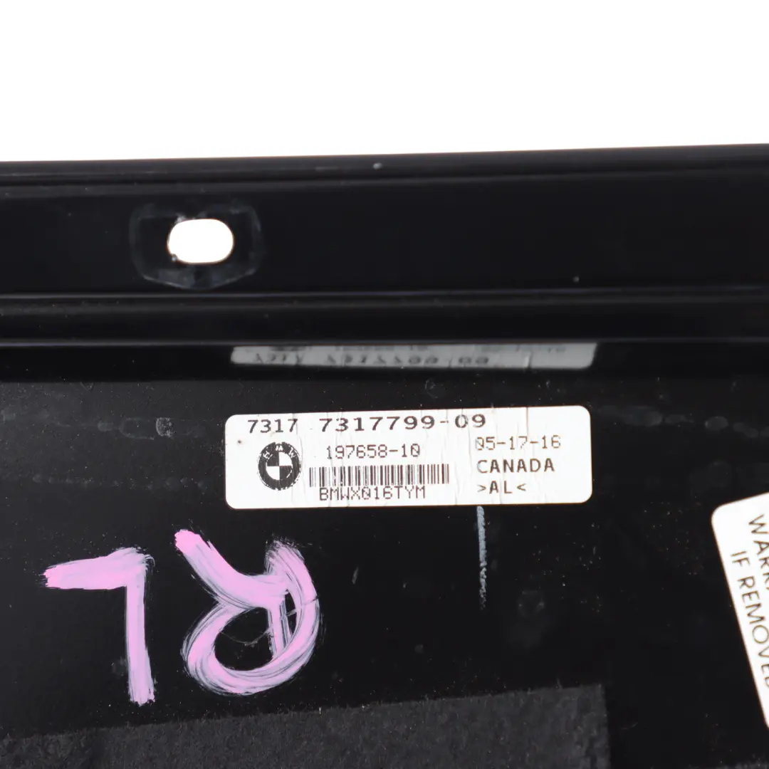 BMW X6 F16 Osłona Słupka B Drzwi Tylna Wysoki Połysk Lewy - SKU 7317799 - Numer Części 7317799