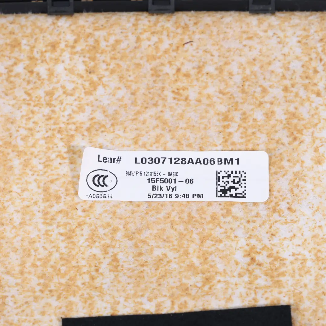 BMW F10 F01N F02N F15 Sección Trasera Cubierta Asiento Izquierda Derecha - SKU 7321146 - Número de pieza 7321146