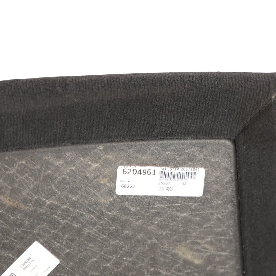 Luggage Carpet Trunk Floor Load Space Trim Panel to BMW F16 F85 F86 with Part number 7369386 BMW F16 F85 F86 Luggage Carpet Trunk Floor Load Space Trim Panel - SKU 7369386 - Part number 7369386