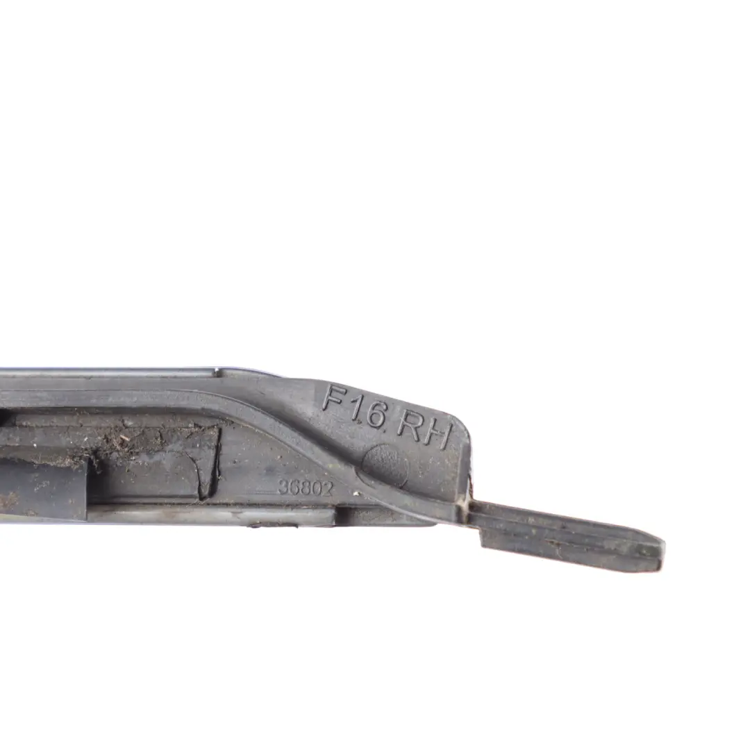 BMW F16 F86 Front Windscreen Drip Moulding Trim Right O/S Black Sapphire - 475 - SKU 7371706-BS - Part number 7371706