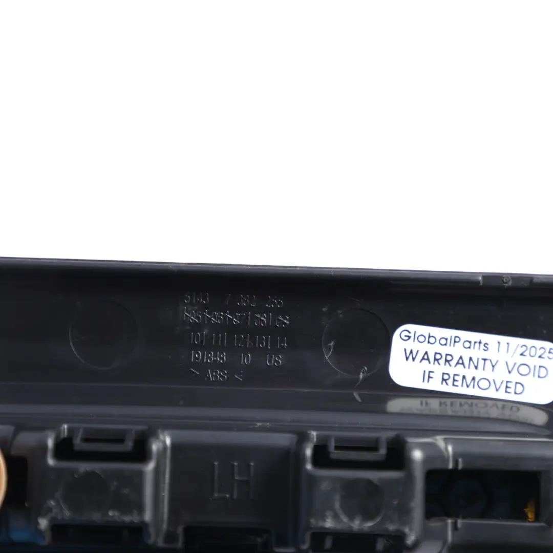 BMW X6 F16 Rear Door Entrance Strip Cover Panel Left N/S - SKU 7382255 - Part number 7382255