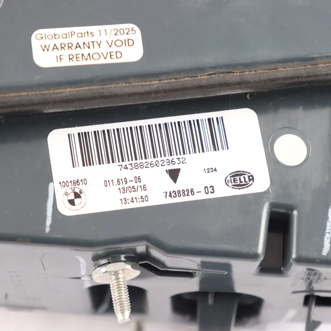 BMW X6 F16 Rear Lamp Inner Light Trunk Lid Boot Tailgate Right O/S - SKU 7438826-1 - Part number 7438826