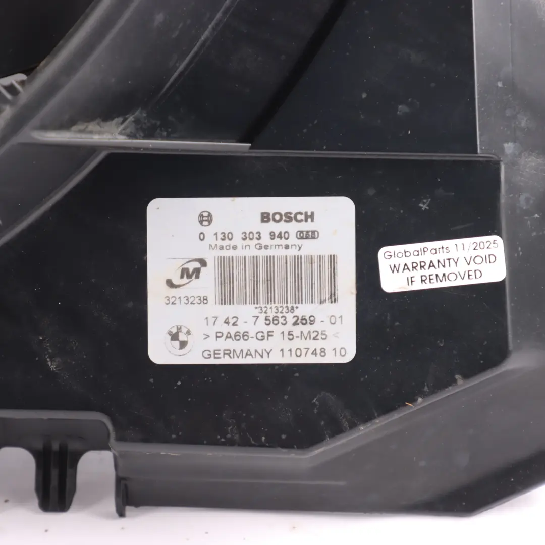 BMW E87 E90 E91 E92 Carcasa Ventilador Pack Radiador - SKU 7559273 - Número de pieza 7559273