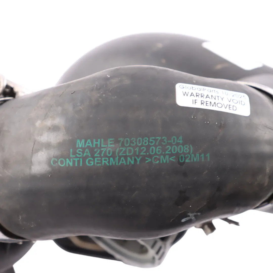 Charge Air Line Left N/S Intake Hose 135i M Coupe N54 to BMW E82 E88 with Part number 7590305 BMW E82 E88 Charge Air Line Left N/S Intake Hose 135i M Coupe N54 - SKU 7590305 - Part number 7590305
