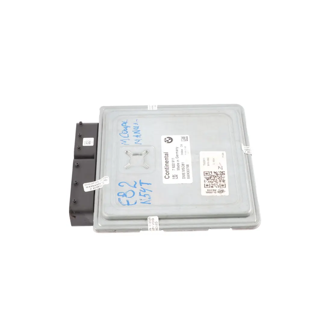 BMW E82 M Coupe N54T 340HP Petrol Engine Control Module Unit ECU Manual - SKU 7622911 - Part number 7616431