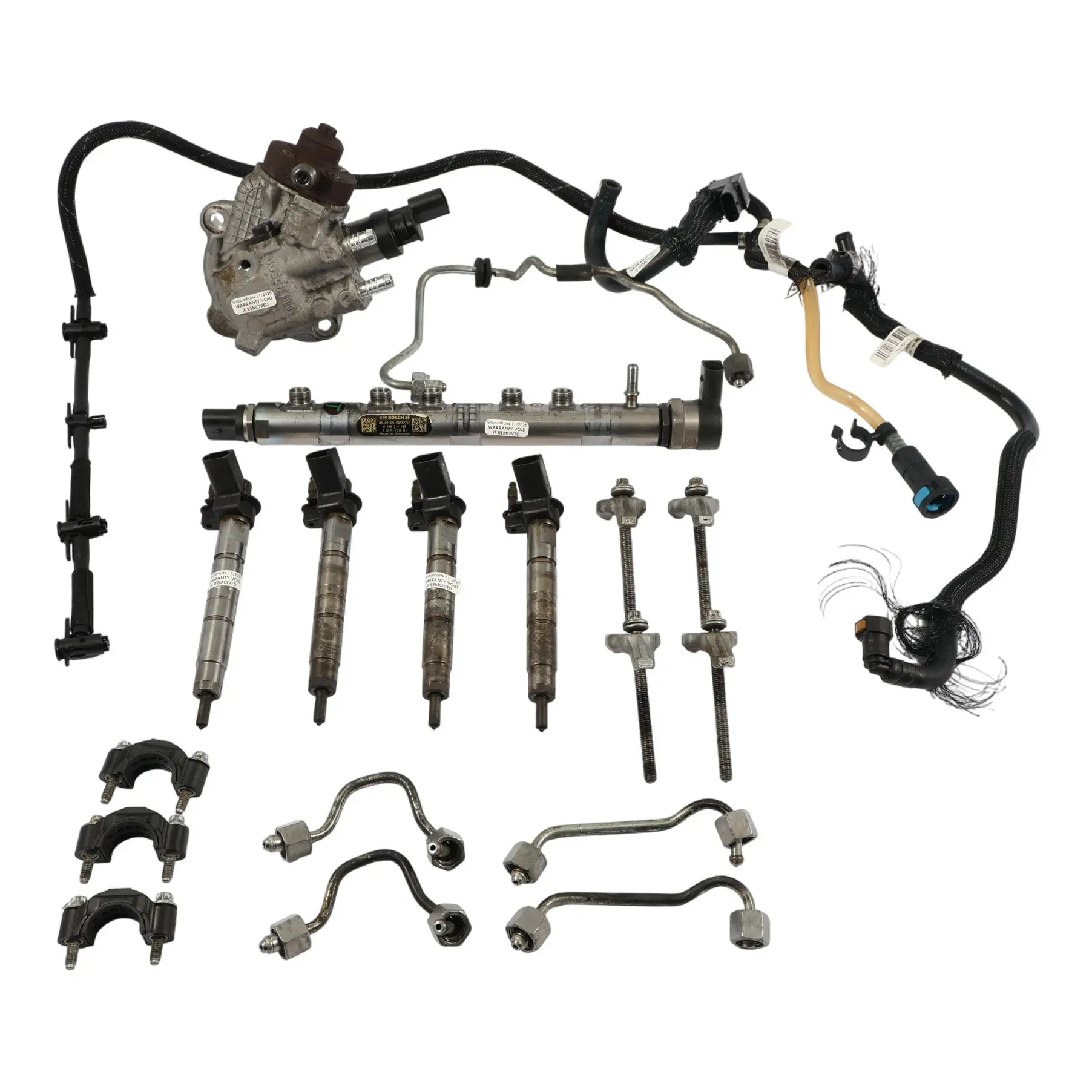 BMW X3 E83 LCI 20d Diesel N47 Set Sistema iniezione carburante Iniettori Pompa