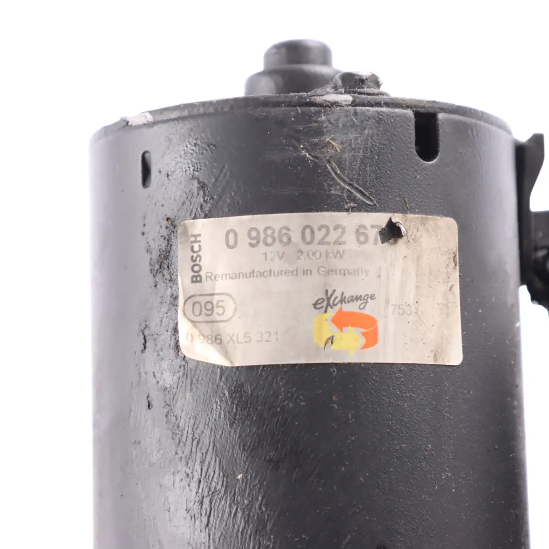 Starter Motor 0986022673 to BMW X5 E70 E82 E87 F10 F11 F15 F25 F30 Diesel Engine with Part number 7801203 BMW X5 E70 E82 E87 F10 F11 F15 F25 F30 Diesel Engine Starter Motor 0986022673 - SKU 7801203-1 - Part number 7801203
