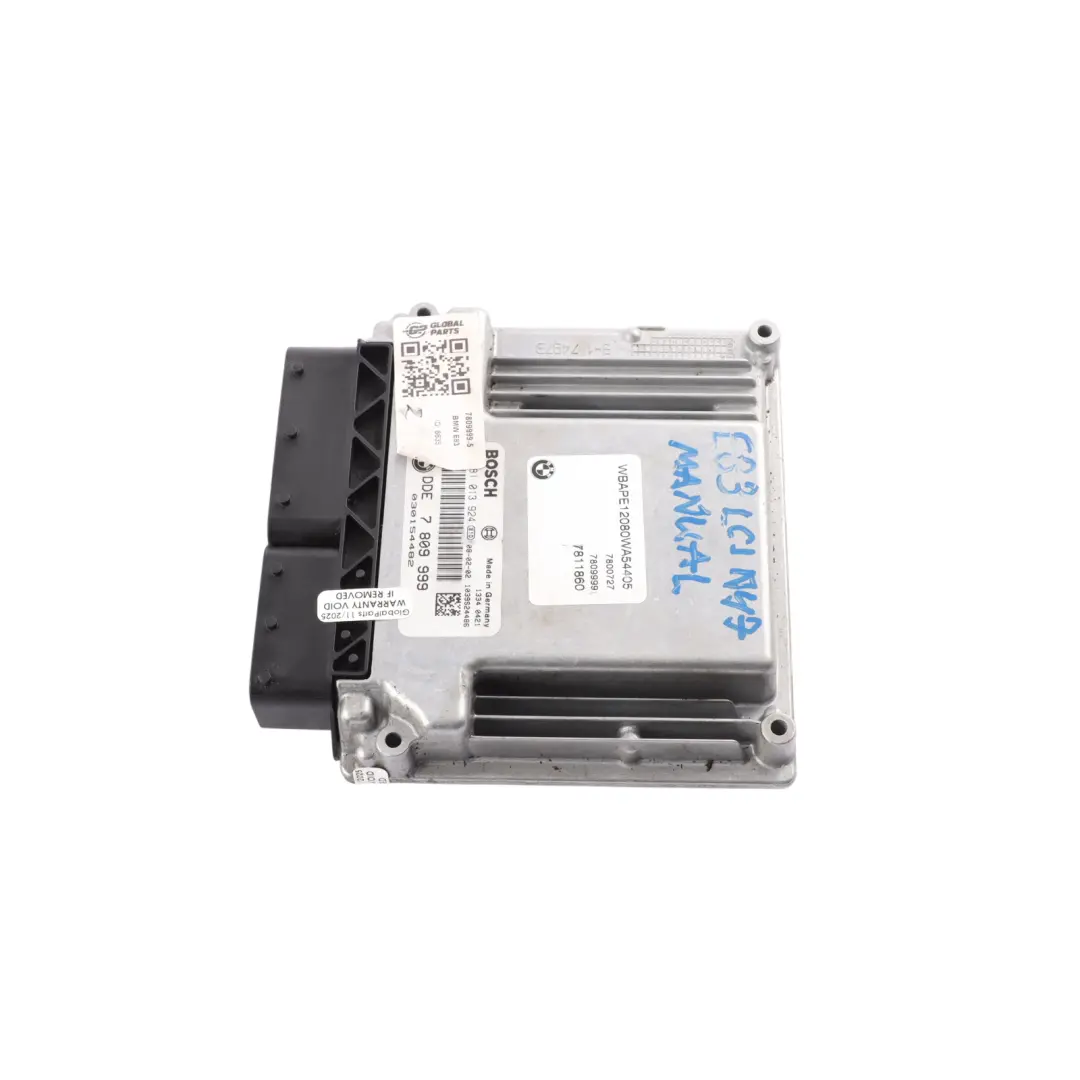 2.0sd N47 177HP Engine Control Module Unit ECU DDE Manual to BMW X3 E83 LCI with Part number 7809999 BMW X3 E83 LCI 2.0sd N47 177HP Engine Control Module Unit ECU DDE Manual - SKU 7809999-5 - Part number 7809999