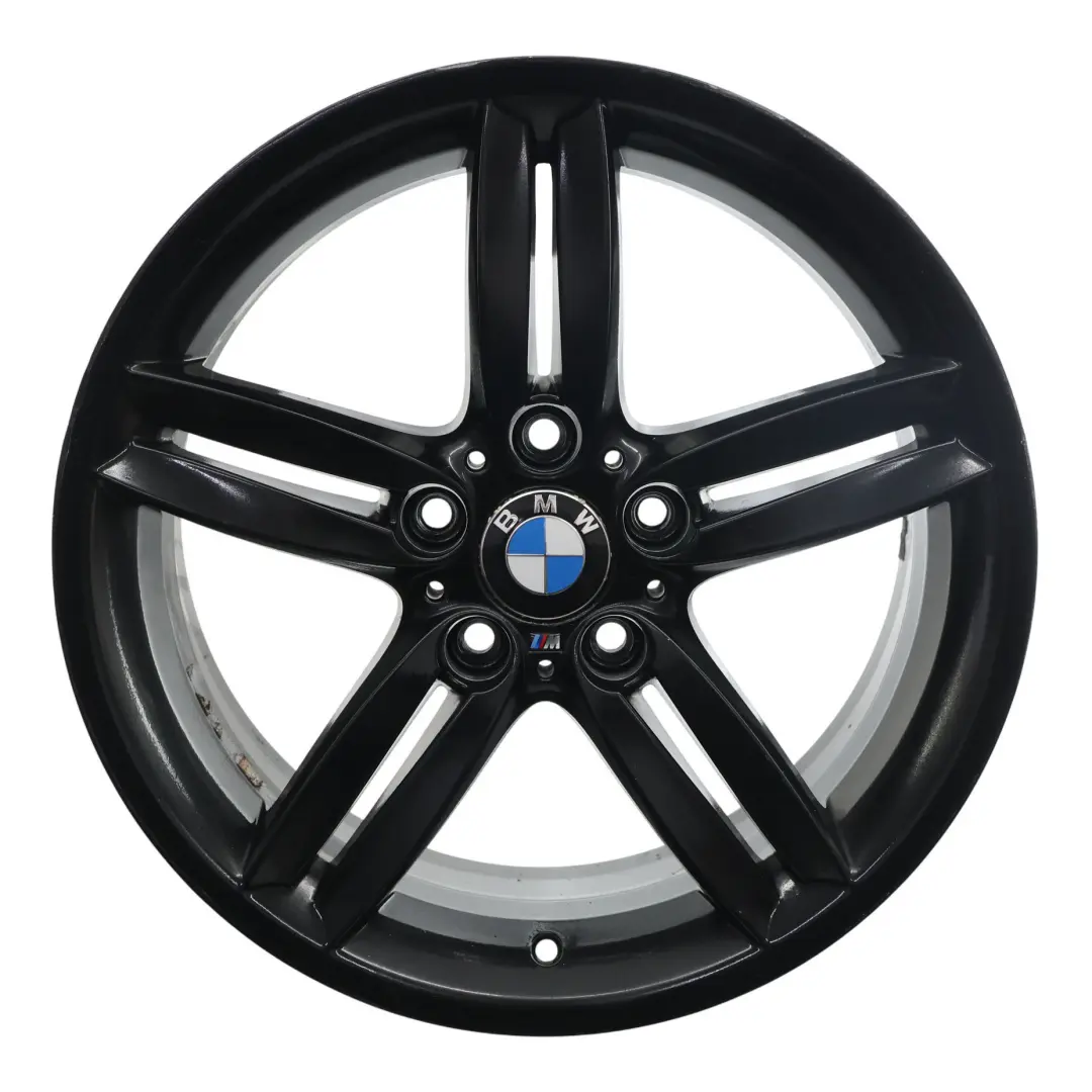 Alloy Wheel Rim 18" 8,5J M double Spoke 208 to BMW E81 E87 Black Rear with Part number 7839305 BMW E81 E87 Black Rear Alloy Wheel Rim 18" 8,5J M double Spoke 208 - SKU 7839305-4 - Part number 7839305