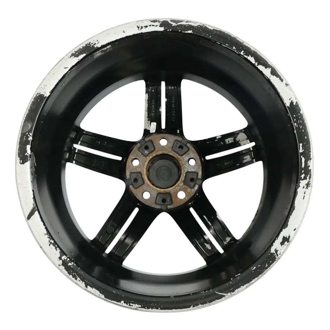  Llanta de aleación trasera BMW E81 E87 Negra 18" 8,5J M doble radio 208 - SKU 7839305-4 - Número de pieza 7839305