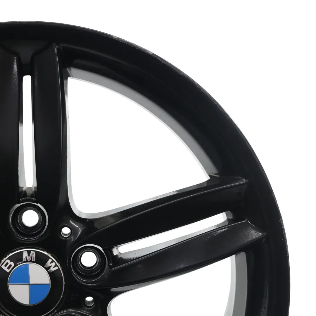 Schwarz Felge Alufelge Hinten 18" 8,5J M Doppelspeiche 208 für BMW E81 E87 mit Teilenummer 7839305 BMW E81 E87 Schwarz Felge Alufelge Hinten 18" 8,5J M Doppelspeiche 208 - SKU 7839305-4 - Teilenummer 7839305