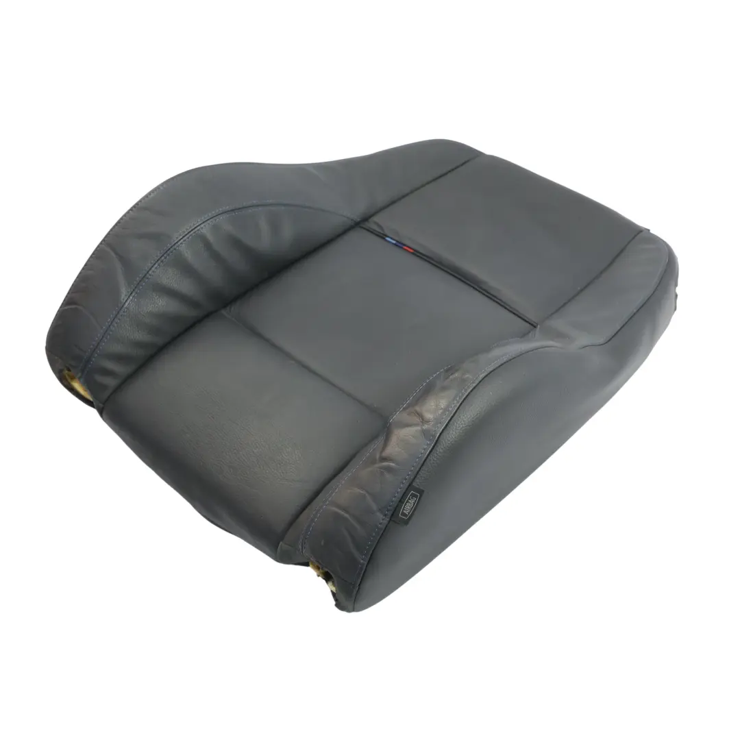 BMW E92 Vordersitz Rückenlehne M Sport Leder Kontrast Schwarz Blau Links - SKU 7843049 - Teilenummer 7843049