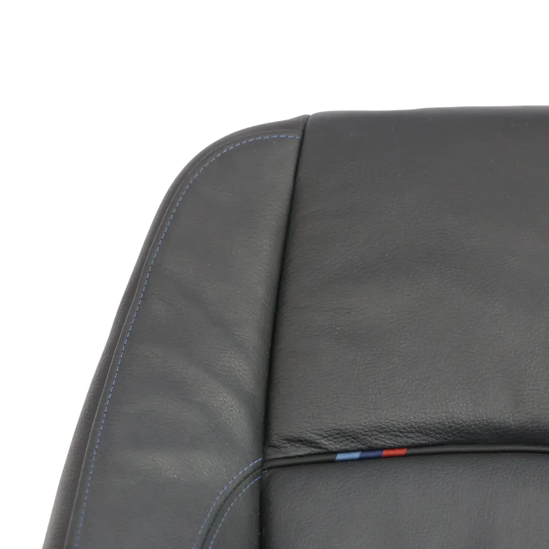 BMW E92 Schienale Sedile Anteriore M Sport In Pelle Contrasto Nero Blu Sinistra - SKU 7843049 - Numero di parte 7843049