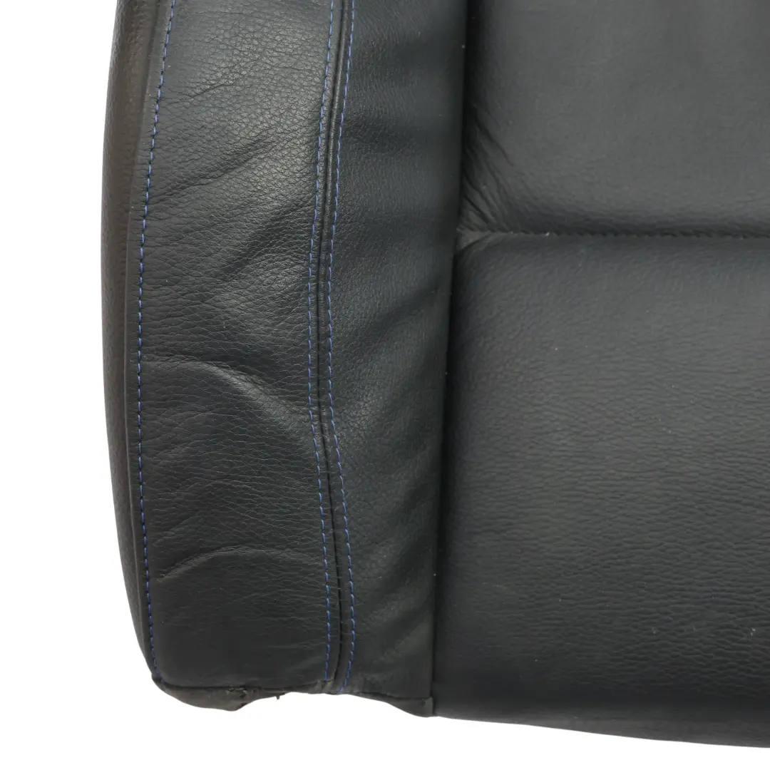Front Seat Backrest M Sport Leather Contrast Black Blue Left N/S to BMW E92 with Part number 7843049 BMW E92 Front Seat Backrest M Sport Leather Contrast Black Blue Left N/S - SKU 7843049 - Part number 7843049