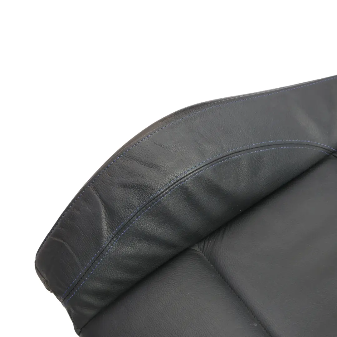 BMW E92 Front Seat Backrest M Sport Leather Contrast Black Blue Left N/S - SKU 7843049 - Part number 7843049