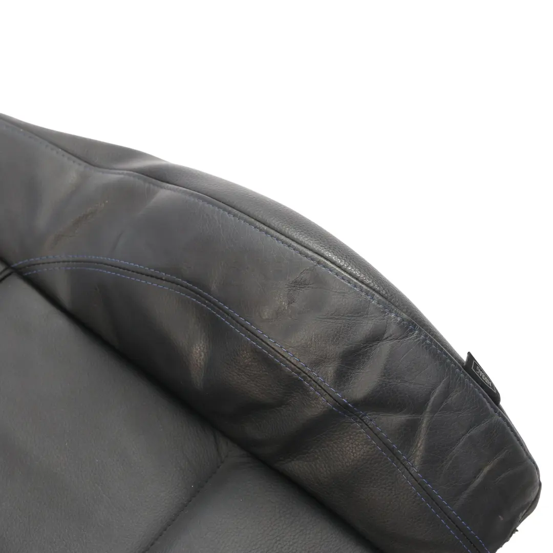 BMW E92 Front Seat Backrest M Sport Leather Contrast Black Blue Left N/S - SKU 7843049 - Part number 7843049