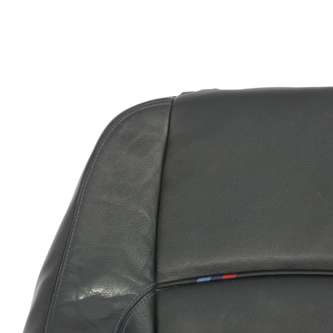 BMW E92 Front Seat Backrest M Sport Leather Contrast Black Blue Right O/S - SKU 7843050 - Part number 7843050