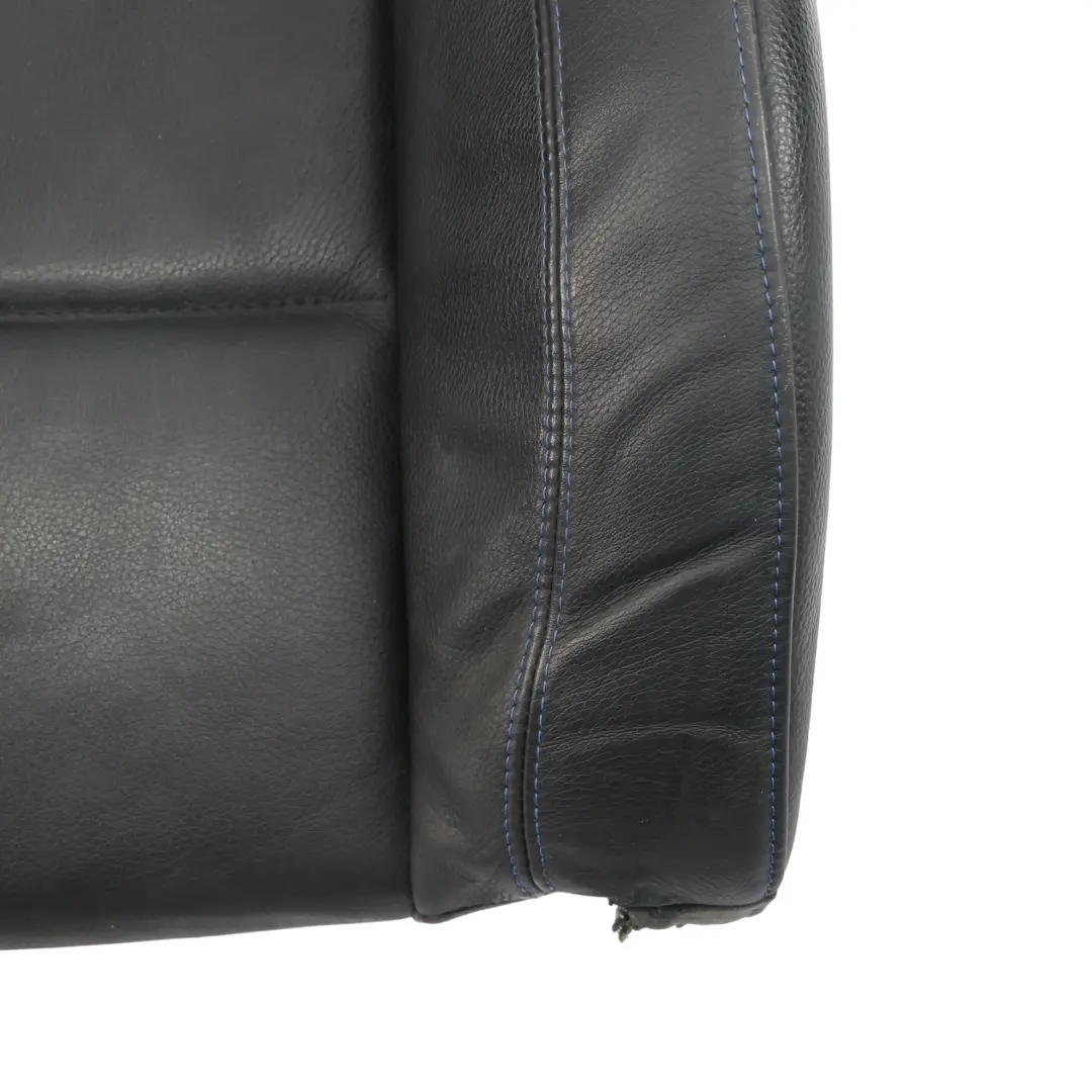 BMW E92 Respaldo Asiento Delantero M Sport Cuero Contraste Negro Azul Derecho - SKU 7843050 - Número de pieza 7843050