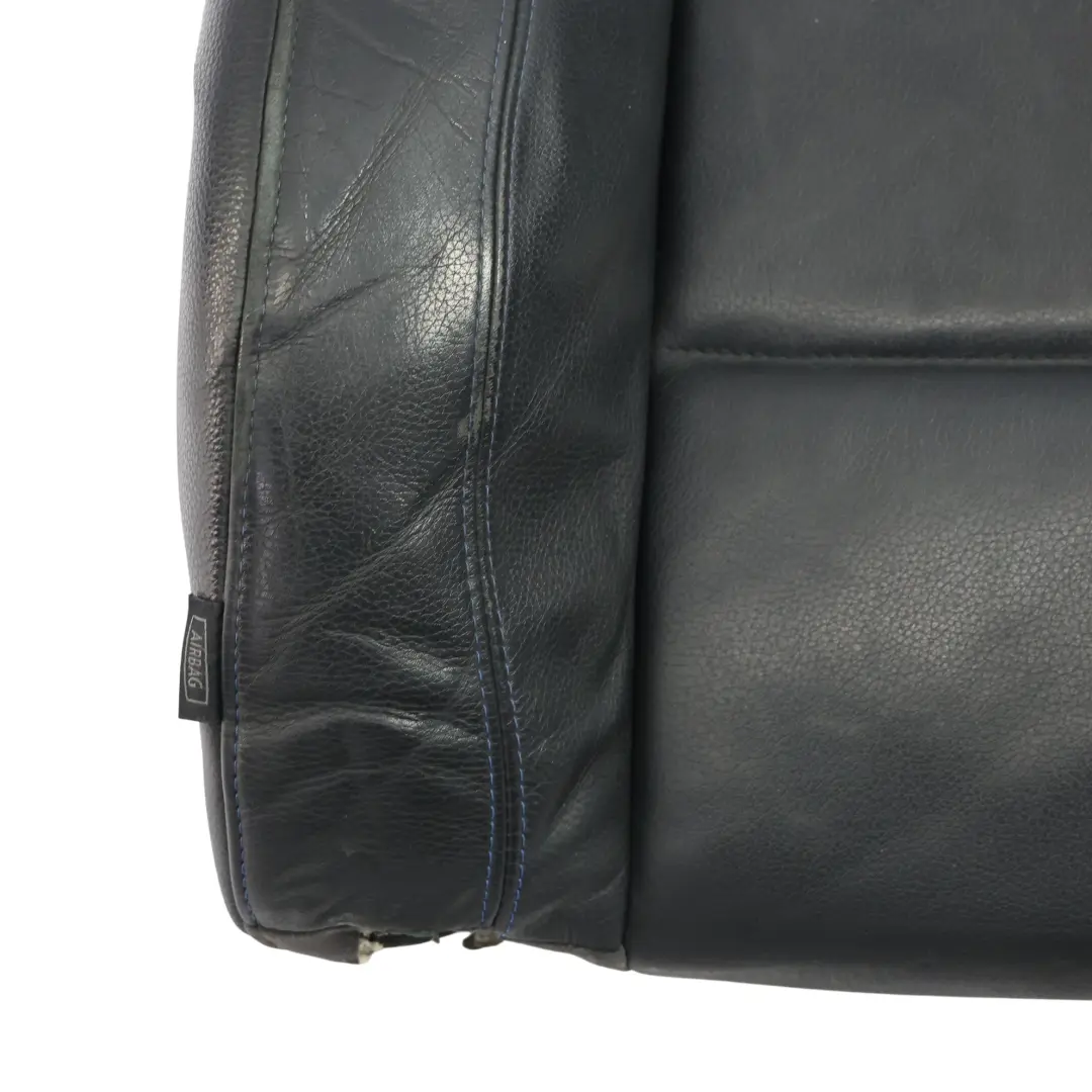 Vordersitz Rückenlehne M Sport Leder Kontrast Schwarz Blau Rechts für BMW E92 mit Teilenummer 7843050 BMW E92 Vordersitz Rückenlehne M Sport Leder Kontrast Schwarz Blau Rechts - SKU 7843050 - Teilenummer 7843050