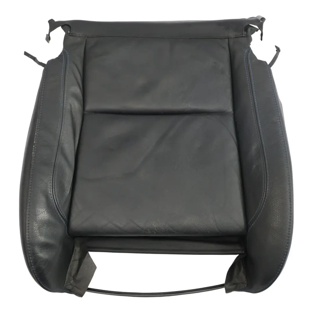Funda Cojín Base Asiento Delantero Cuero M Sport Negro Contraste Azul para BMW E92 con número de pieza 7843052 BMW E92 Funda Cojín Base Asiento Delantero Cuero M Sport Negro Contraste Azul - SKU 7843052-2 - Número de pieza 7843052