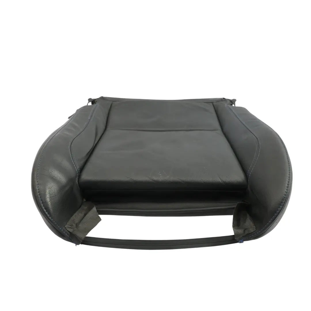 Funda Cojín Base Asiento Delantero Cuero M Sport Negro Contraste Azul para BMW E92 con número de pieza 7843052 BMW E92 Funda Cojín Base Asiento Delantero Cuero M Sport Negro Contraste Azul - SKU 7843052-2 - Número de pieza 7843052