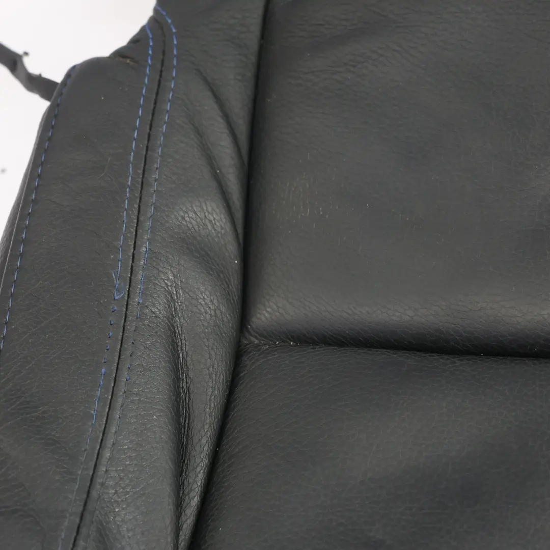 Funda Cojín Base Asiento Delantero Cuero M Sport Negro Contraste Azul para BMW E92 con número de pieza 7843052 BMW E92 Funda Cojín Base Asiento Delantero Cuero M Sport Negro Contraste Azul - SKU 7843052-2 - Número de pieza 7843052