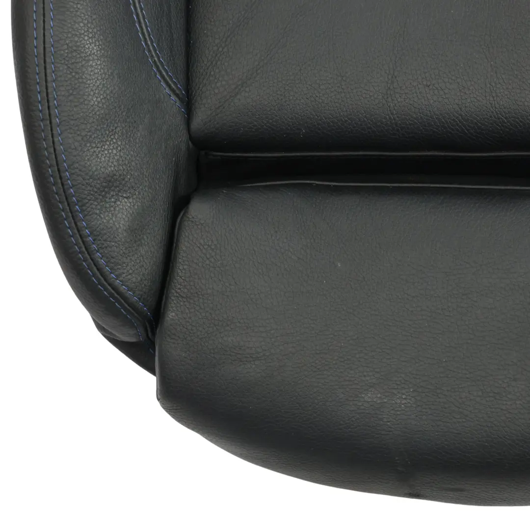 Front Seat Base Cushion Sport Heated Cover Leather Black Blue Left N/S to BMW E93 with Part number 7843079 BMW E93 Front Seat Base Cushion Sport Heated Cover Leather Black Blue Left N/S - SKU 7843079 - Part number 7843079