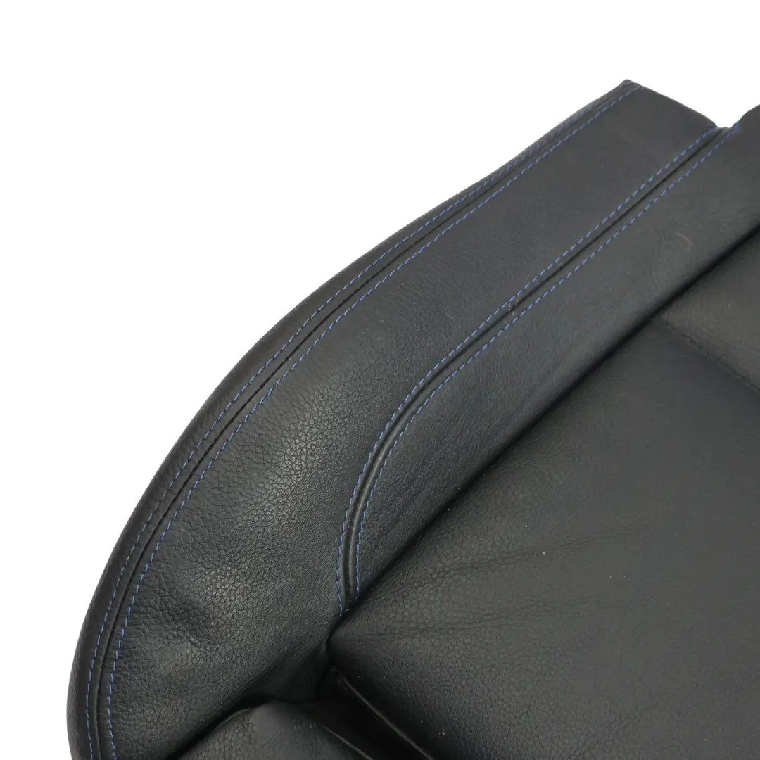 Front Seat Base Cushion Sport Heated Cover Leather Black Blue Left N/S to BMW E93 with Part number 7843079 BMW E93 Front Seat Base Cushion Sport Heated Cover Leather Black Blue Left N/S - SKU 7843079 - Part number 7843079
