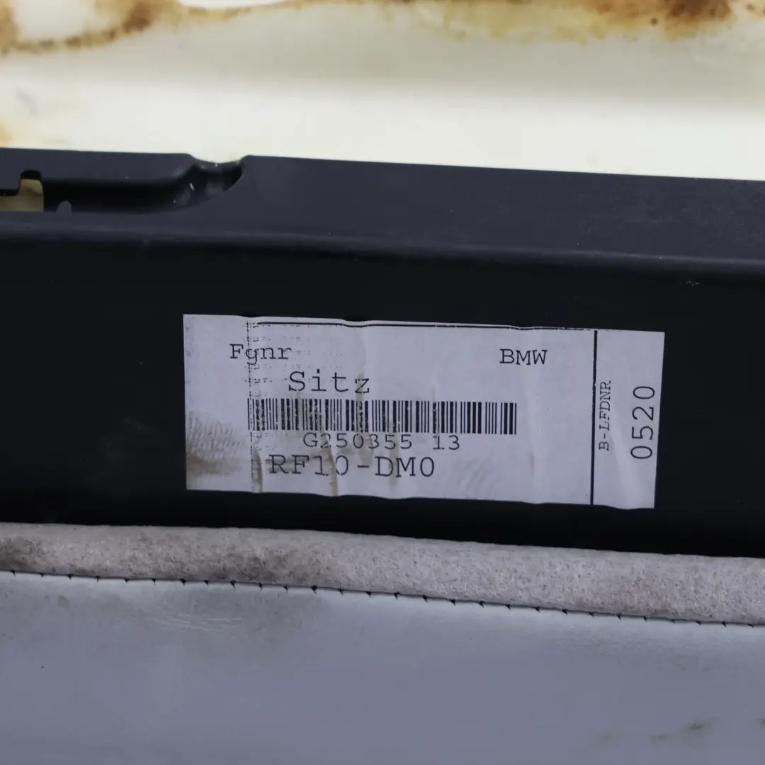 BMW F10 Rück Sitz Sofa Couch Abdeckung Leder Silverstone - SKU 7844794 - Teilenummer 7844794