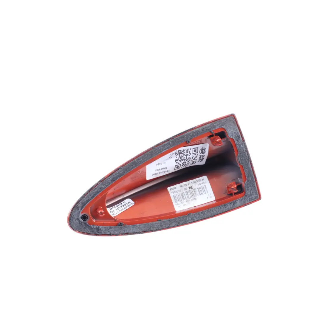 Roof Antena Housing Cover Valencia Orange - B44 7845516 to BMW E82 E90 E92 Coupe with Part number 6955555 BMW E82 E90 E92 Coupe Roof Antena Housing Cover Valencia Orange - B44 7845516 - SKU 6955555-ORG - Part number 6955555