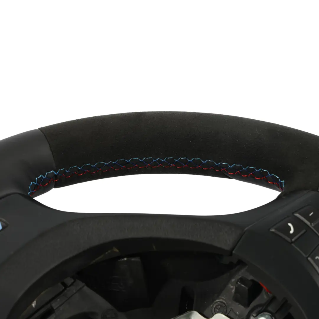 NEU Schwarz Leder / Alcantara M Sport Lenkrad M-dreifarbige Fäden für BMW X5 E70 LCI mit Teilenummer 7846670 BMW X5 E70 LCI NEU Schwarz Leder / Alcantara M Sport Lenkrad M-dreifarbige Fäden - SKU 7846670-1 - Teilenummer 7846670