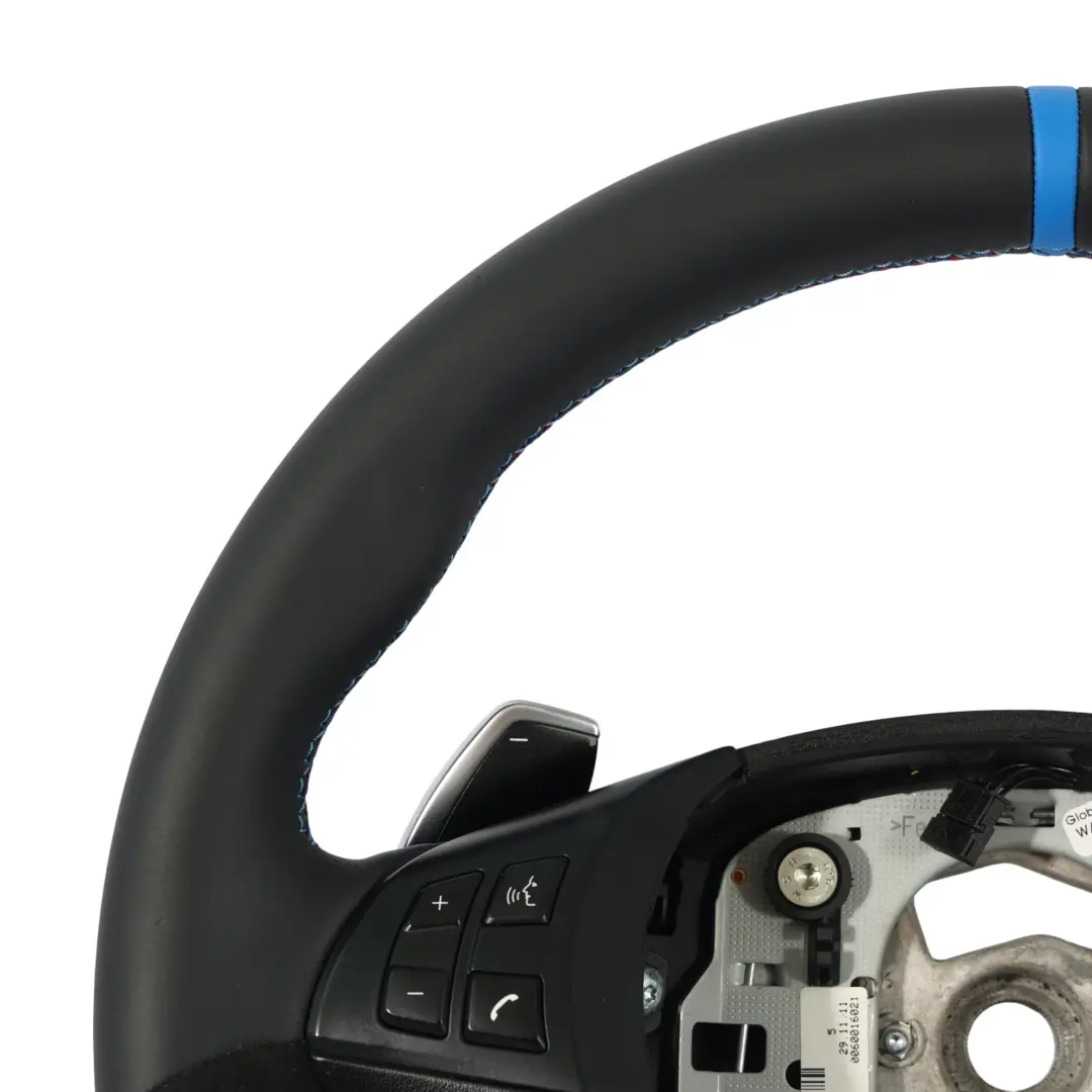 BMW X5 E70 LCI NEW M Sport Black Leather / Alcantara Steering Wheel M-tricolored - SKU 7846670-1 - Part number 7846670