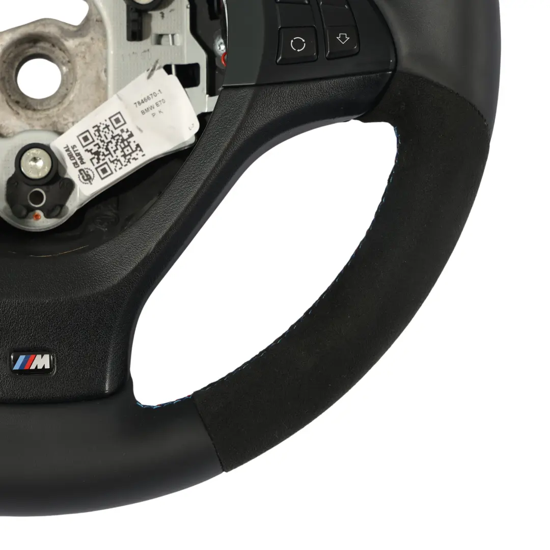 NEUF Noir Cuir / Alcantara M Sport Volant Sport M-tricolore Fils pour BMW X5 E70 LCI à propos du numéro de pièce 7846670 BMW X5 E70 LCI NEUF Noir Cuir / Alcantara M Sport Volant Sport M-tricolore Fils - SKU 7846670-1 - Numéro de pièce 7846670