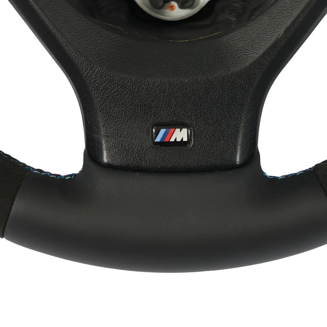 NEU Schwarz Leder / Alcantara M Sport Lenkrad M-dreifarbige Fäden für BMW X5 E70 LCI mit Teilenummer 7846670 BMW X5 E70 LCI NEU Schwarz Leder / Alcantara M Sport Lenkrad M-dreifarbige Fäden - SKU 7846670-1 - Teilenummer 7846670