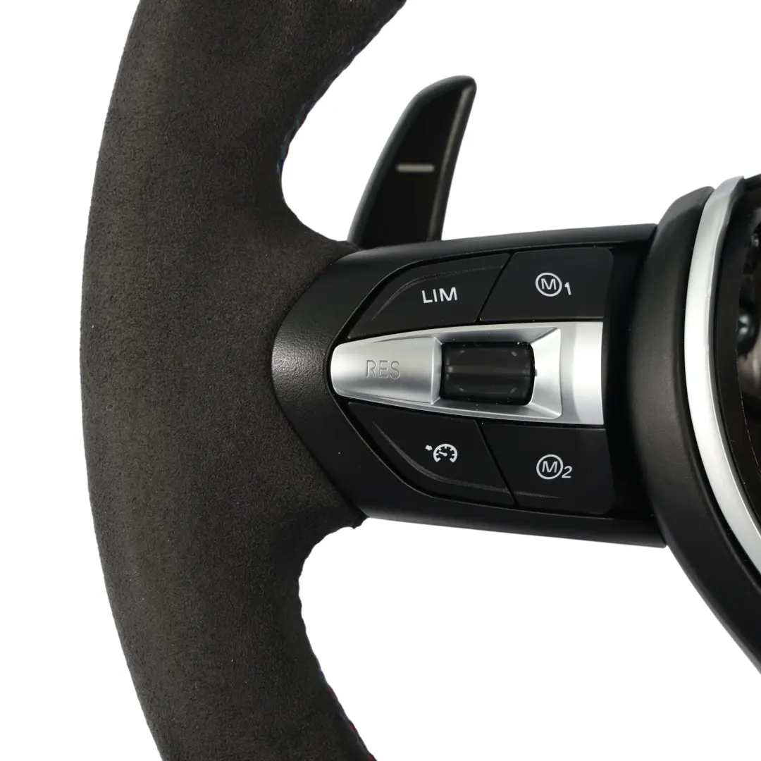 NUEVO Negro Cuero / Alcantara M Sport Volante para BMW F80 M3 F82 M4 F87 M2 con número de pieza 7847606 BMW F80 M3 F82 M4 F87 M2 NUEVO Negro Cuero / Alcantara M Sport Volante - SKU 7847606-1 - Número de pieza 7847606
