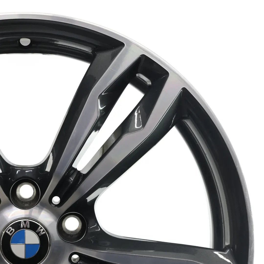 Alloy Rim Orbit Grey 19" 8J ET:47 M Double Spoke 572 to BMW F39 F48 Wheel with Part number 7849120 BMW F39 F48 Wheel Alloy Rim Orbit Grey 19" 8J ET:47 M Double Spoke 572 - SKU 7849120-3 - Part number 7849120