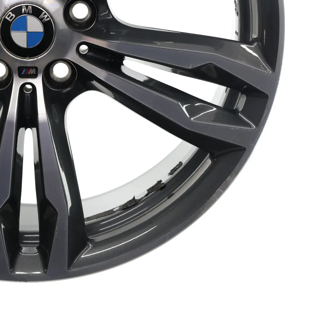 Alloy Rim Orbit Grey 19" 8J ET:47 M Double Spoke 572 to BMW F39 F48 Wheel with Part number 7849120 BMW F39 F48 Wheel Alloy Rim Orbit Grey 19" 8J ET:47 M Double Spoke 572 - SKU 7849120-4 - Part number 7849120
