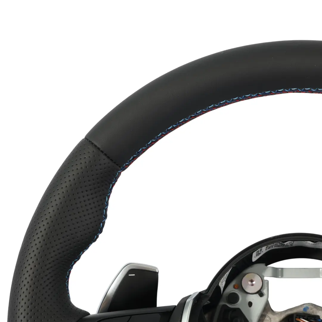 Leather M Sport Steering Wheel Paddle Shift to BMW X1 F48 X2 F39 F45 F46 NEW Black with Part number 7851517 BMW X1 F48 X2 F39 F45 F46 NEW Black Leather M Sport Steering Wheel Paddle Shift - SKU 7851517-1 - Part number 7851517