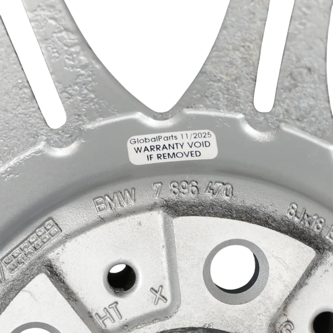 BMW E46 Z4 E85 llanta Aleación Delantera Plata 18 "8J ET:47 M Doble Radio 135 - SKU 7896470-1 - Número de pieza 7896470