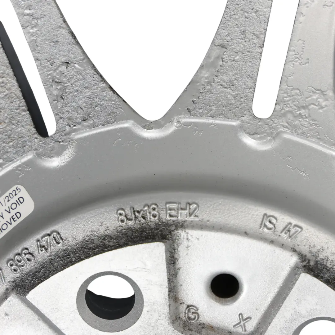 BMW E46 E85 Argent Avant Aluminium Jante Alliage 18" 8J ET:47 M Rayons - SKU 7896470-1 - Numéro de pièce 7896470