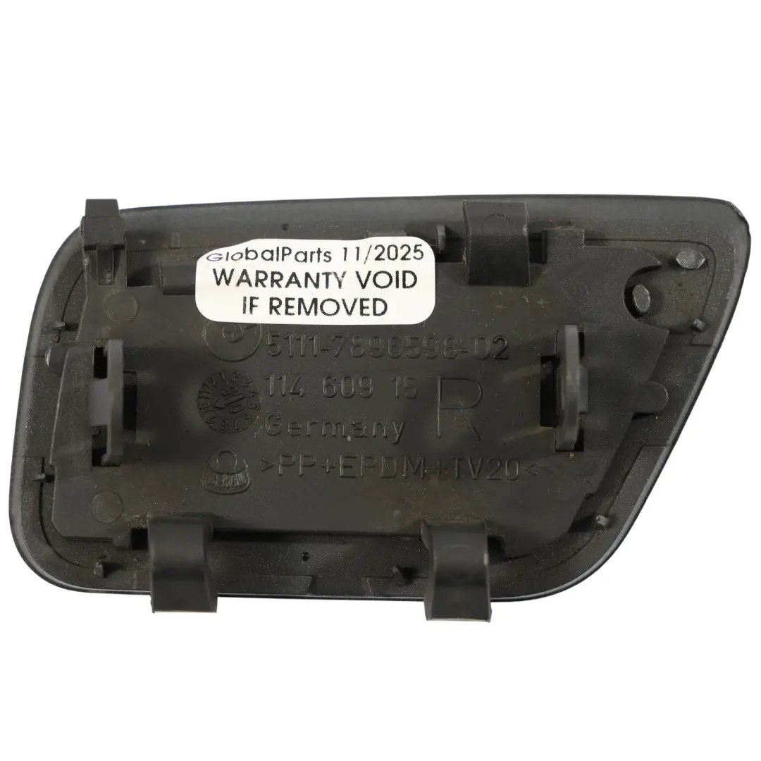 BMW E60 M-Sport Scheinwerferabdeckung Stoßstange Vorne Rechts Silbergrau 7896598 - SKU 7897212-SBG - Teilenummer 7897212