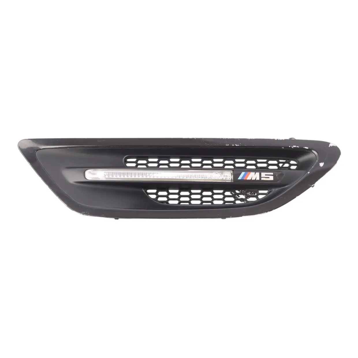 BMW F10 M5 Grille Side Panel Fender Indicator Vent Front Right O/S Black 7903880