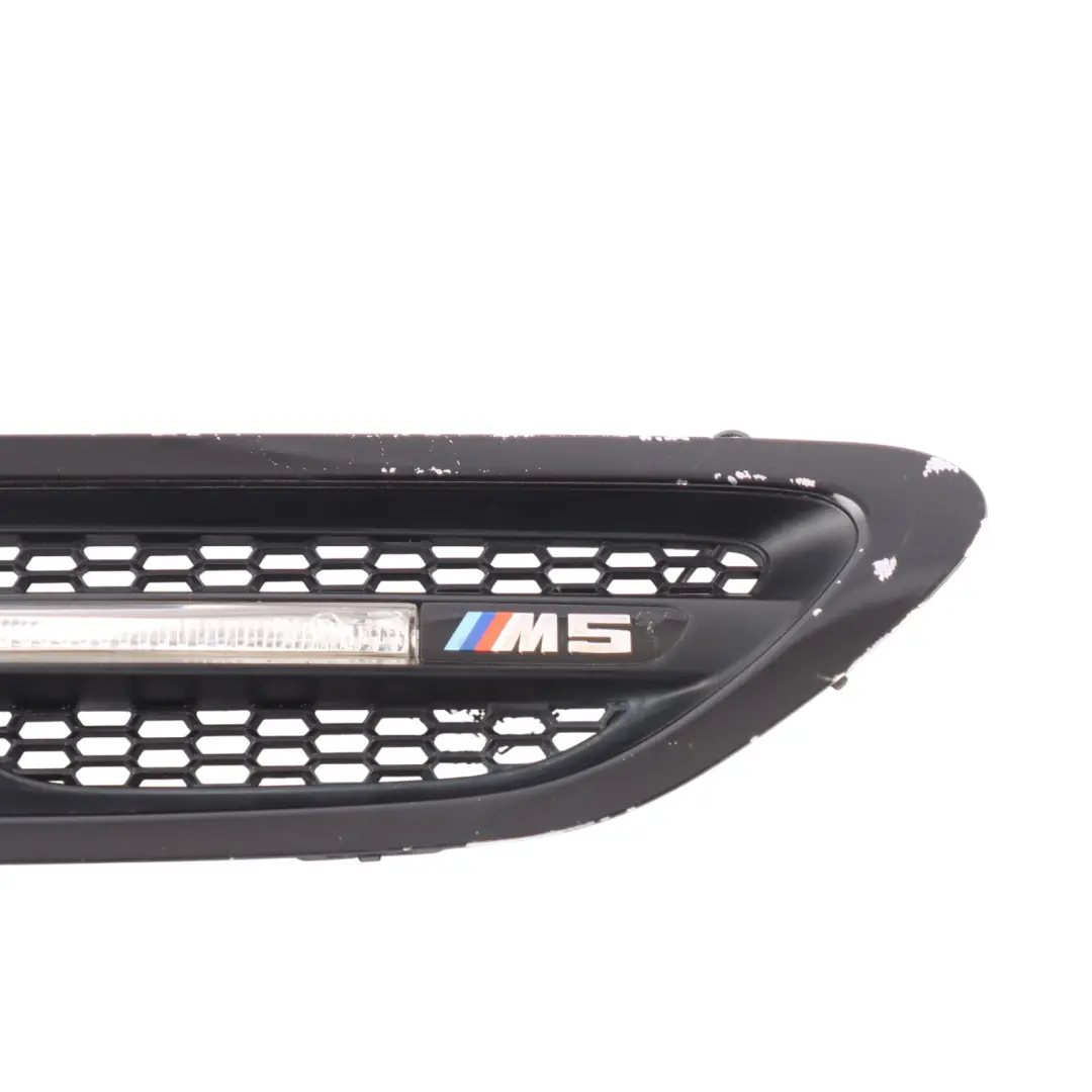 Grille Side Panel Fender Indicator Vent Front Right O/S Black to BMW F10 M5 with Part number 7903880 BMW F10 M5 Grille Side Panel Fender Indicator Vent Front Right O/S Black - SKU 7903880 - Part number 7903880